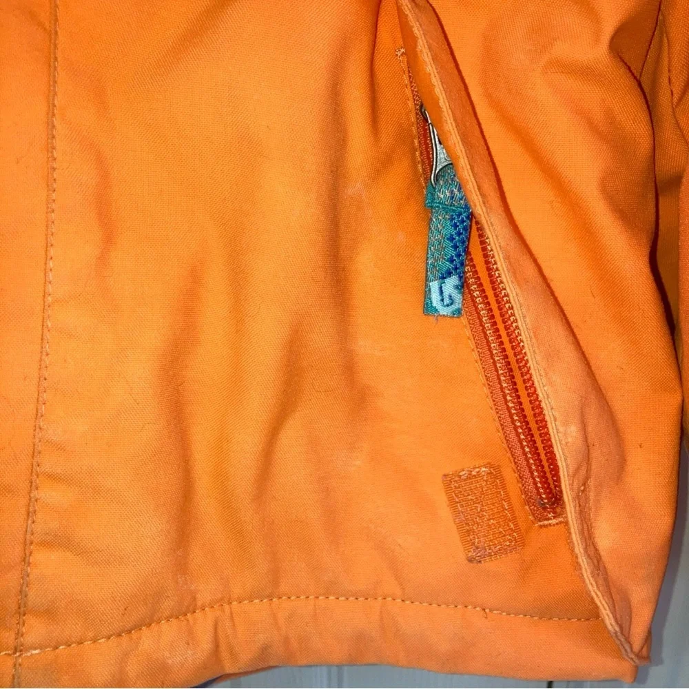 Burton Boys Mini Shred Jacket Size 5 Orange GUC